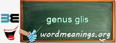 WordMeaning blackboard for genus glis